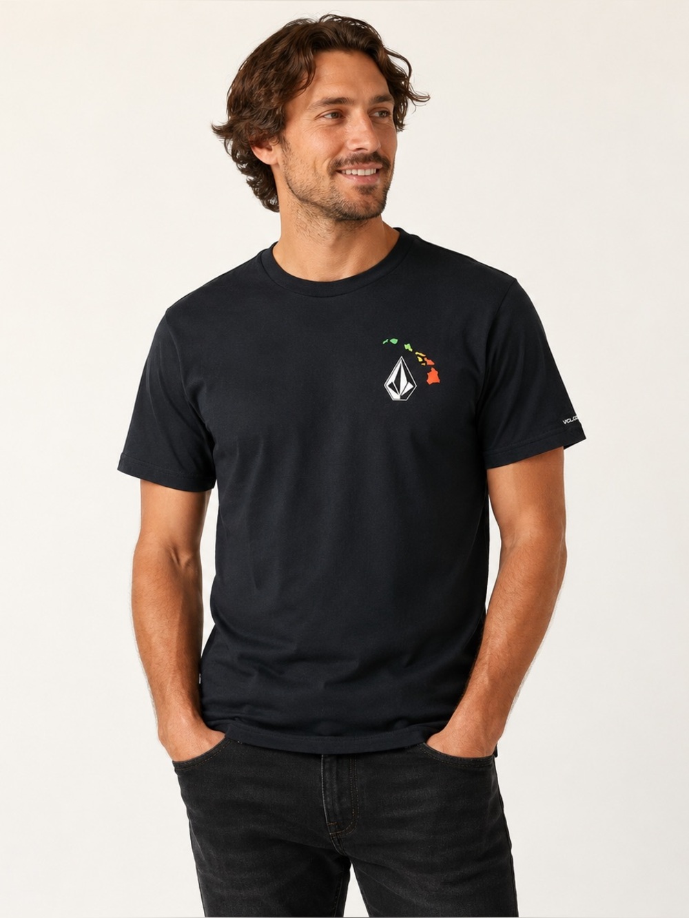 Volcom Hawaii Men’s Black Graphic T-Shirt Size Medium